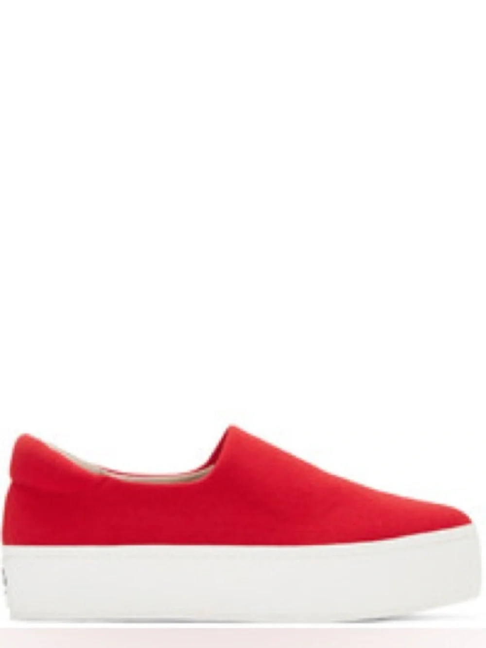 Opening Ceremony Red Slip-On Platform Sneakers